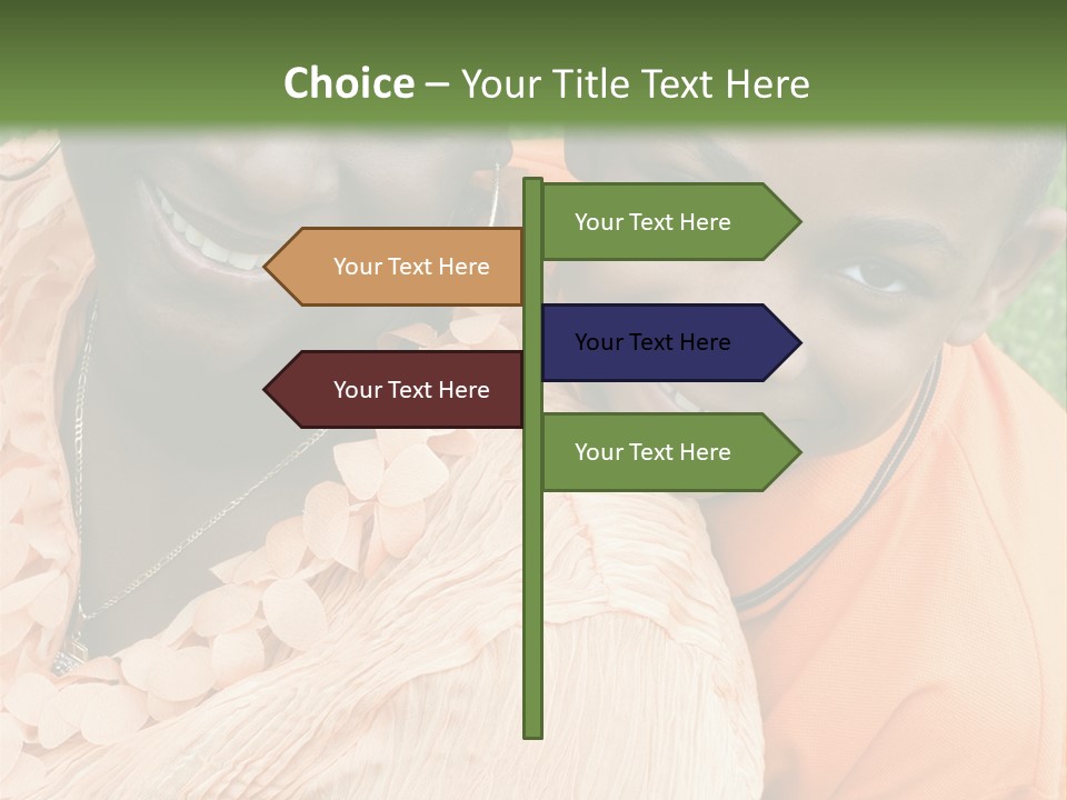 Mother And Son PowerPoint Template