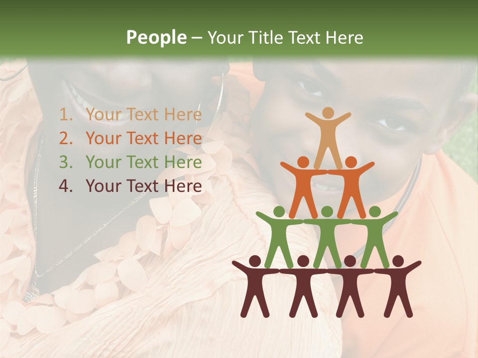 Mother And Son PowerPoint Template