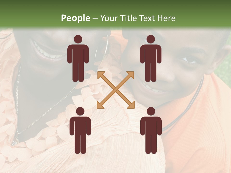 Mother And Son PowerPoint Template