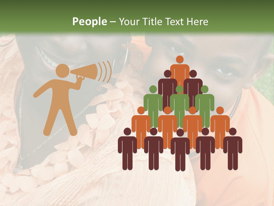 Mother And Son PowerPoint Template