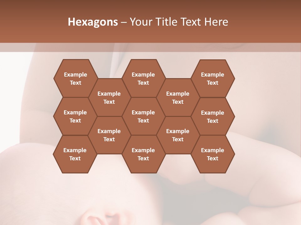 Breastfeeding. Mother Feeding Six Month Baby. PowerPoint Template