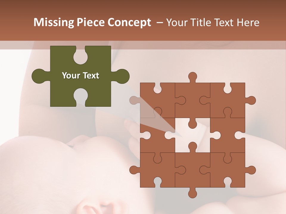 Breastfeeding. Mother Feeding Six Month Baby. PowerPoint Template