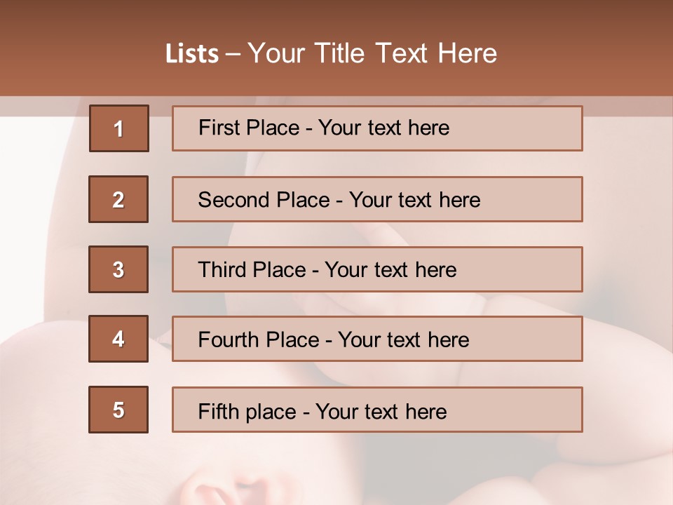 Breastfeeding. Mother Feeding Six Month Baby. PowerPoint Template