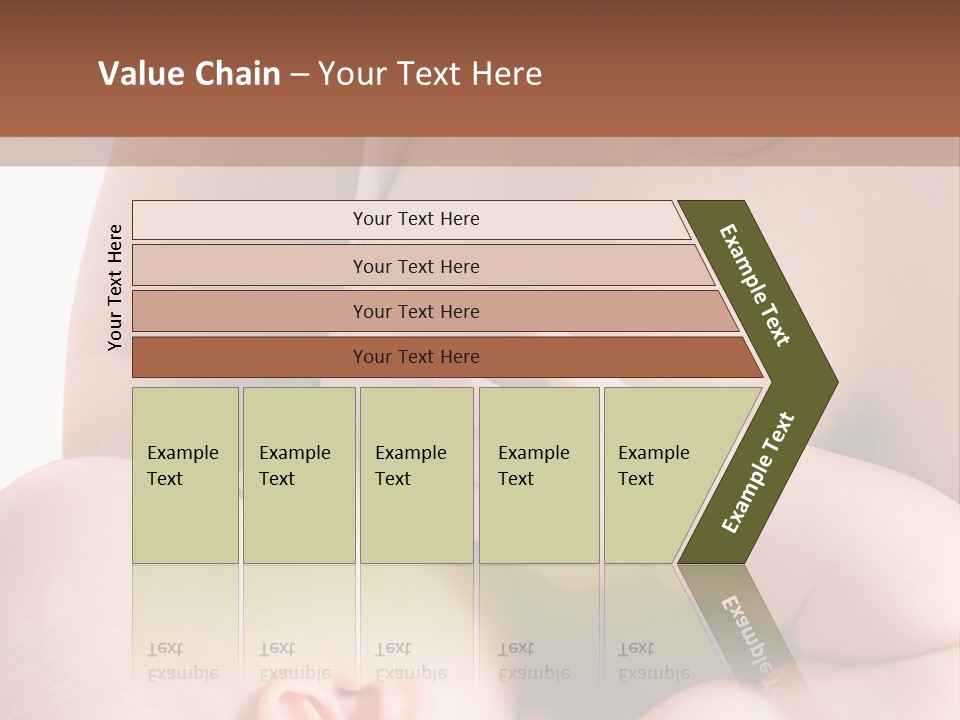 Breastfeeding. Mother Feeding Six Month Baby. PowerPoint Template