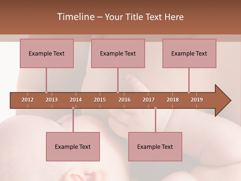 Breastfeeding. Mother Feeding Six Month Baby. PowerPoint Template