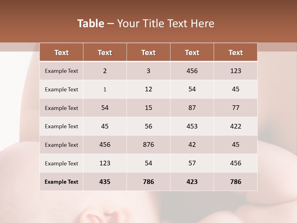 Breastfeeding. Mother Feeding Six Month Baby. PowerPoint Template