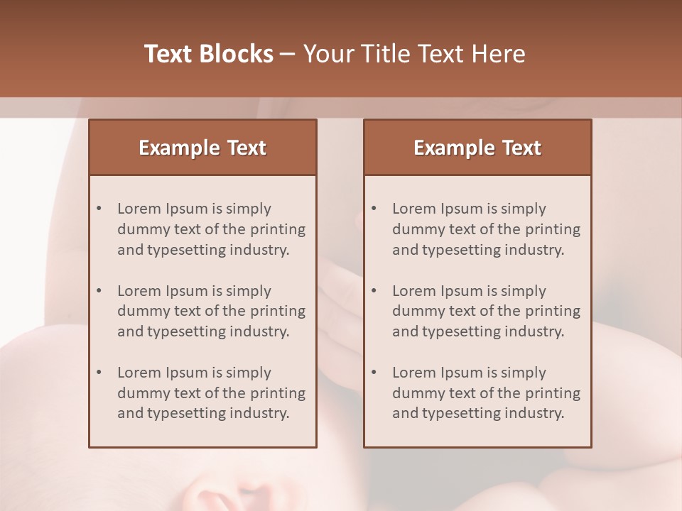 Breastfeeding. Mother Feeding Six Month Baby. PowerPoint Template