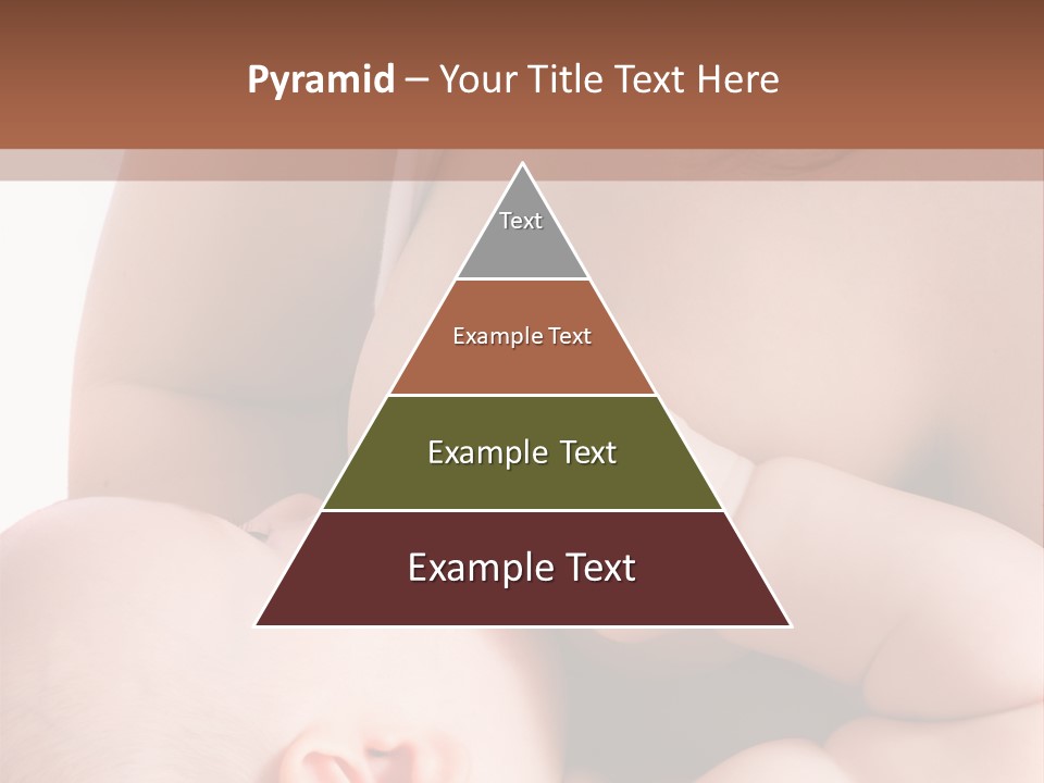 Breastfeeding. Mother Feeding Six Month Baby. PowerPoint Template