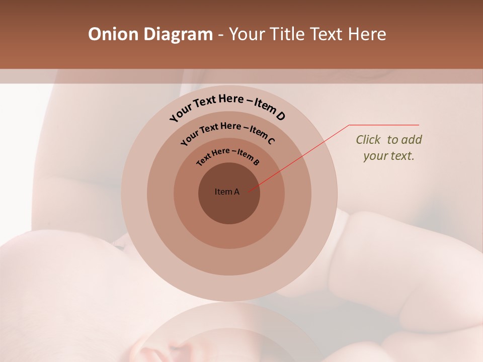 Breastfeeding. Mother Feeding Six Month Baby. PowerPoint Template