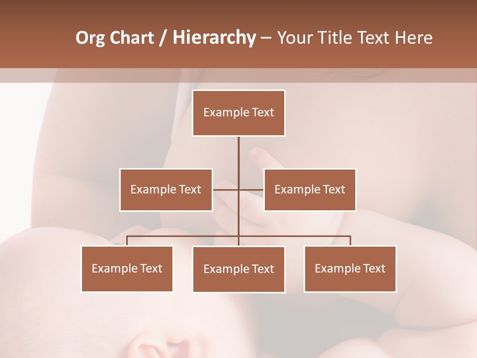 Breastfeeding. Mother Feeding Six Month Baby. PowerPoint Template