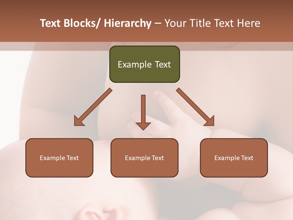 Breastfeeding. Mother Feeding Six Month Baby. PowerPoint Template