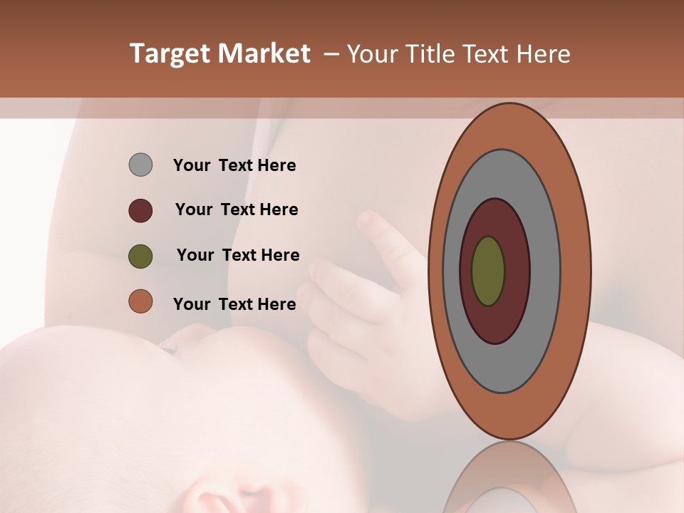 Breastfeeding. Mother Feeding Six Month Baby. PowerPoint Template