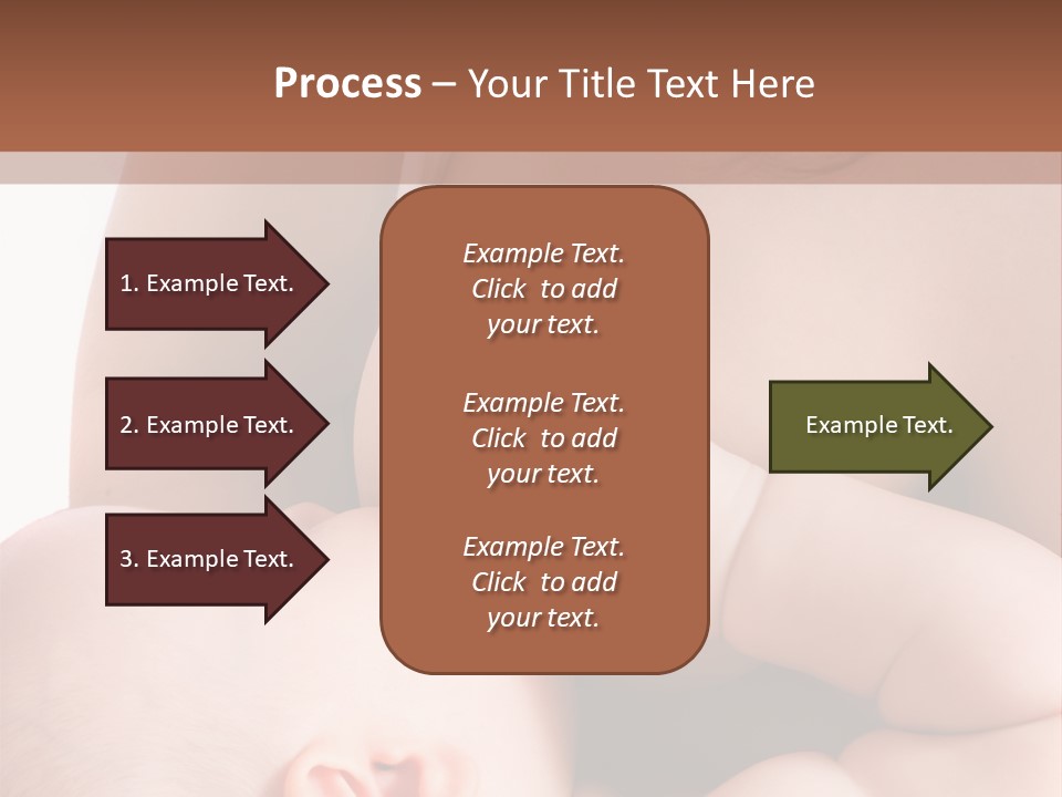 Breastfeeding. Mother Feeding Six Month Baby. PowerPoint Template