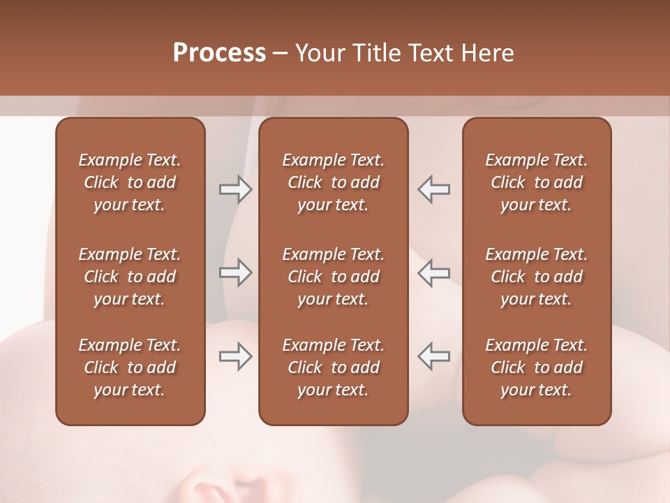 Breastfeeding. Mother Feeding Six Month Baby. PowerPoint Template