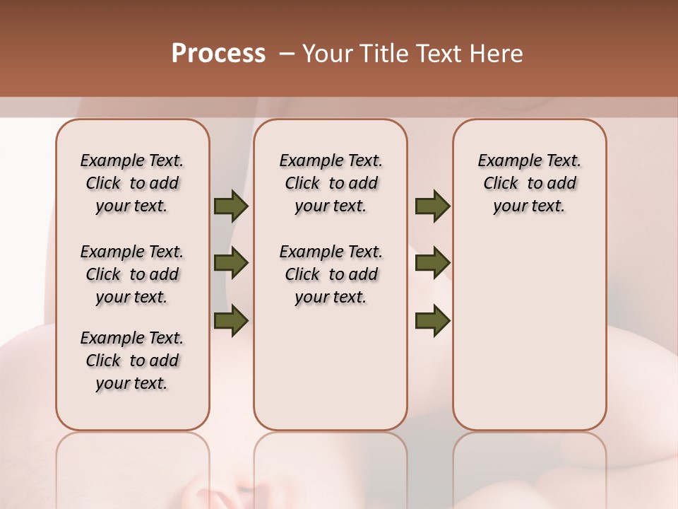 Breastfeeding. Mother Feeding Six Month Baby. PowerPoint Template