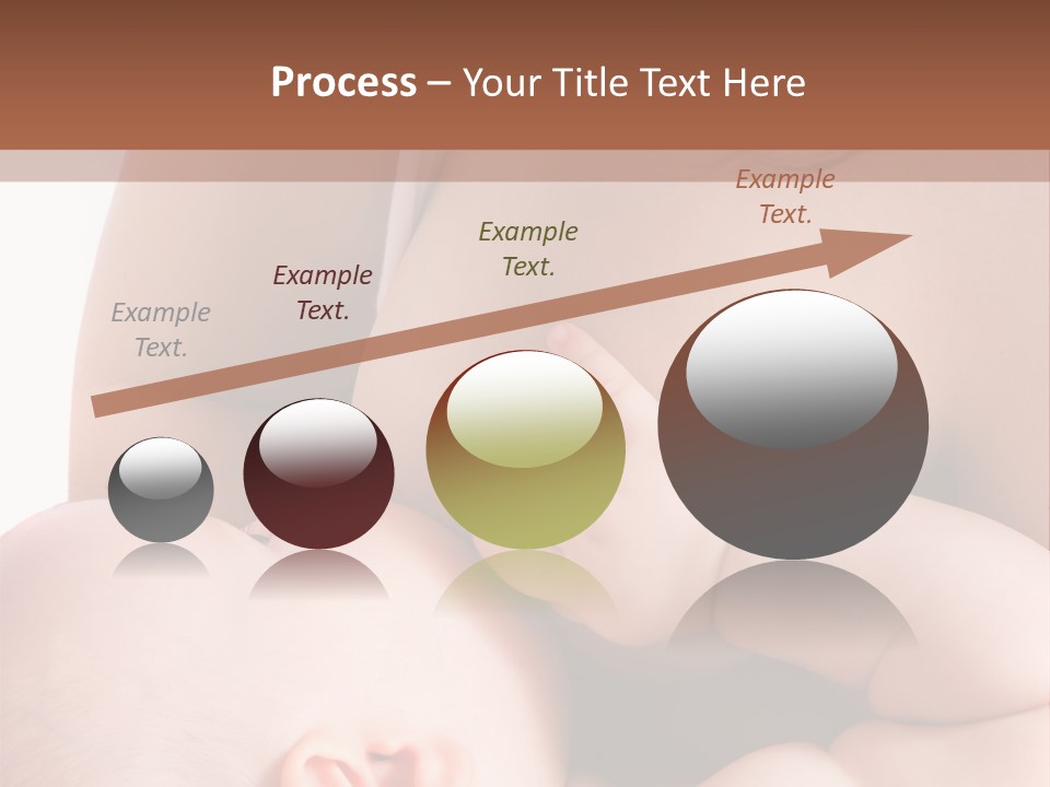 Breastfeeding. Mother Feeding Six Month Baby. PowerPoint Template