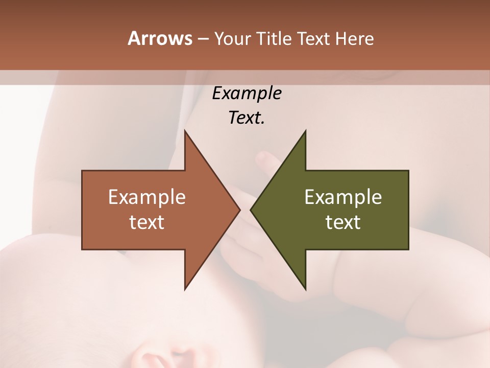 Breastfeeding. Mother Feeding Six Month Baby. PowerPoint Template