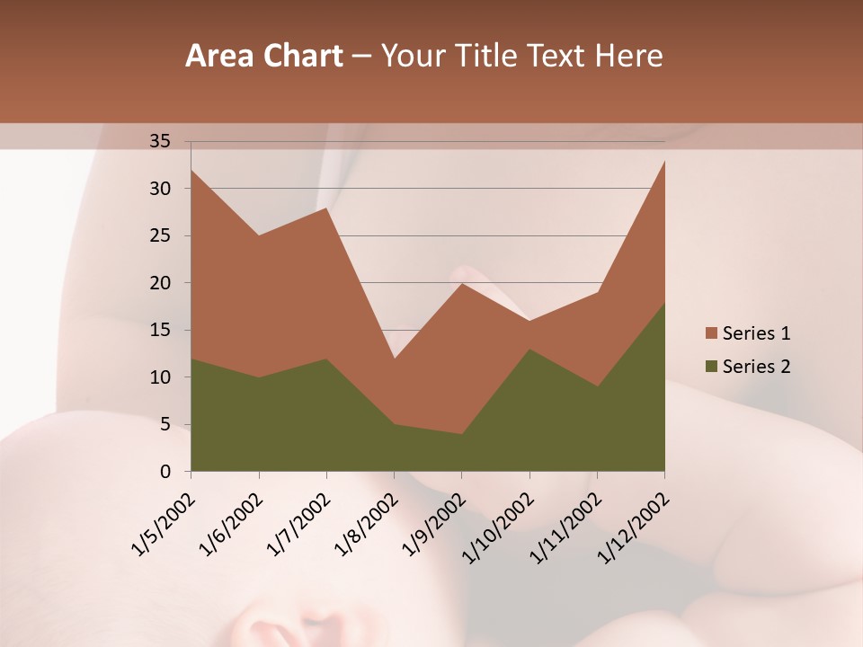 Breastfeeding. Mother Feeding Six Month Baby. PowerPoint Template