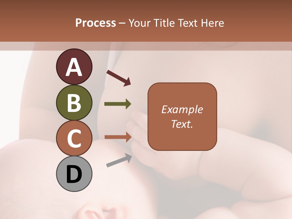 Breastfeeding. Mother Feeding Six Month Baby. PowerPoint Template