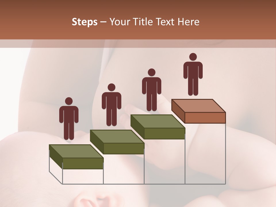 Breastfeeding. Mother Feeding Six Month Baby. PowerPoint Template