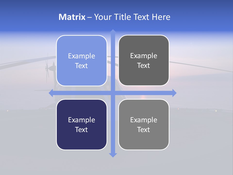 Helicopter Chopper Aircraft Plane Flight Helipad Helideck PowerPoint Template