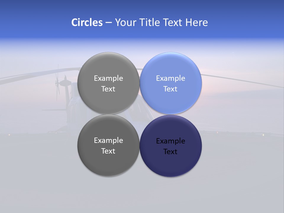 Helicopter Chopper Aircraft Plane Flight Helipad Helideck PowerPoint Template