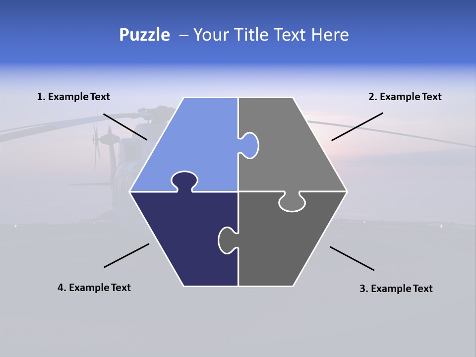 Helicopter Chopper Aircraft Plane Flight Helipad Helideck PowerPoint Template