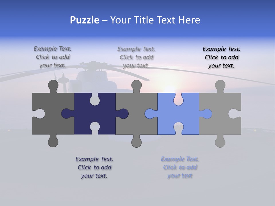 Helicopter Chopper Aircraft Plane Flight Helipad Helideck PowerPoint Template