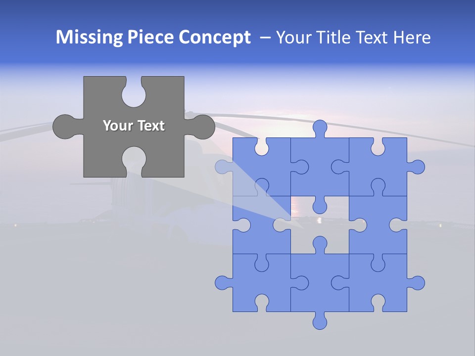 Helicopter Chopper Aircraft Plane Flight Helipad Helideck PowerPoint Template