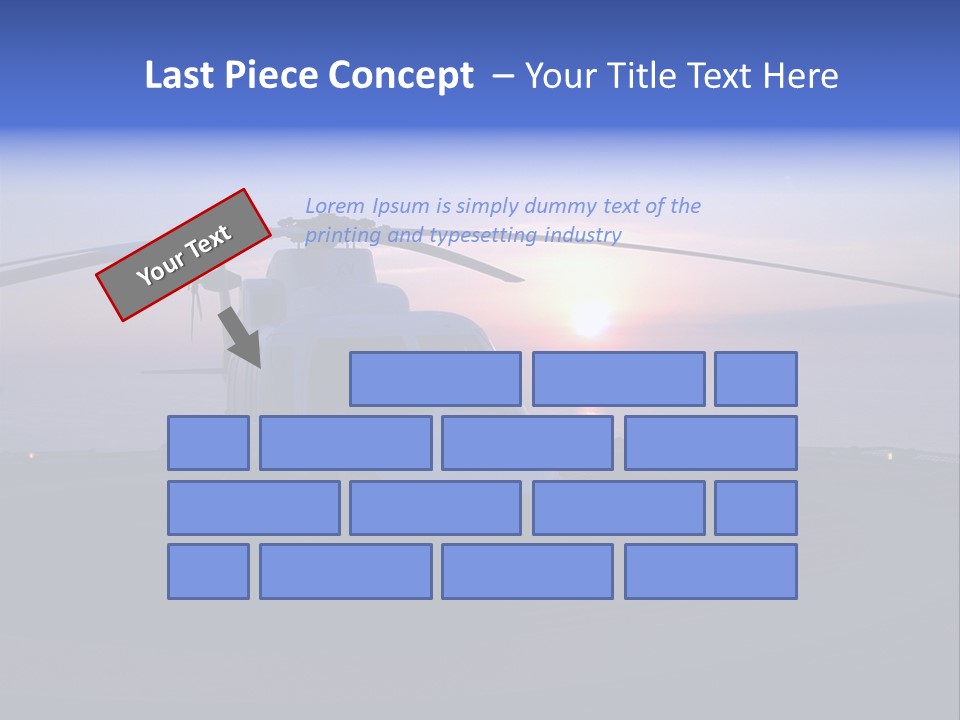 Helicopter Chopper Aircraft Plane Flight Helipad Helideck PowerPoint Template