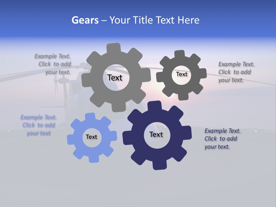 Helicopter Chopper Aircraft Plane Flight Helipad Helideck PowerPoint Template
