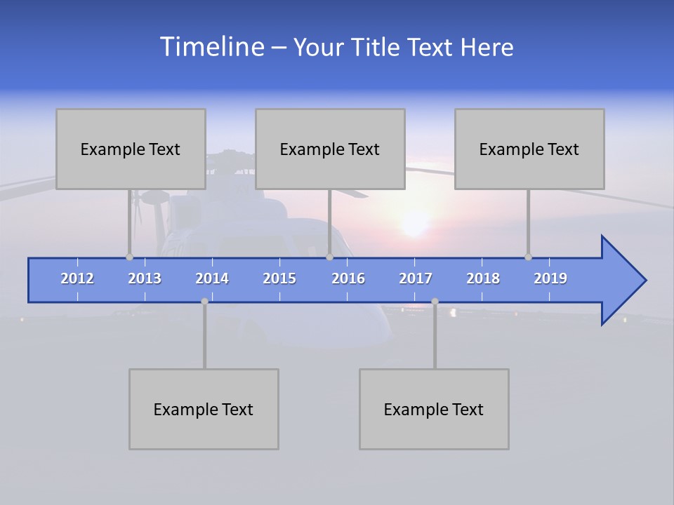 Helicopter Chopper Aircraft Plane Flight Helipad Helideck PowerPoint Template