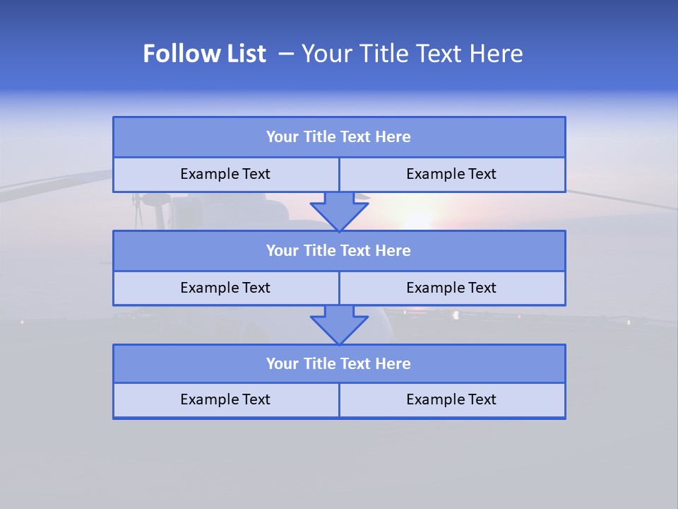 Helicopter Chopper Aircraft Plane Flight Helipad Helideck PowerPoint Template