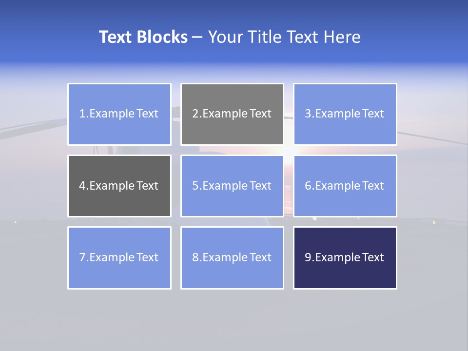 Helicopter Chopper Aircraft Plane Flight Helipad Helideck PowerPoint Template