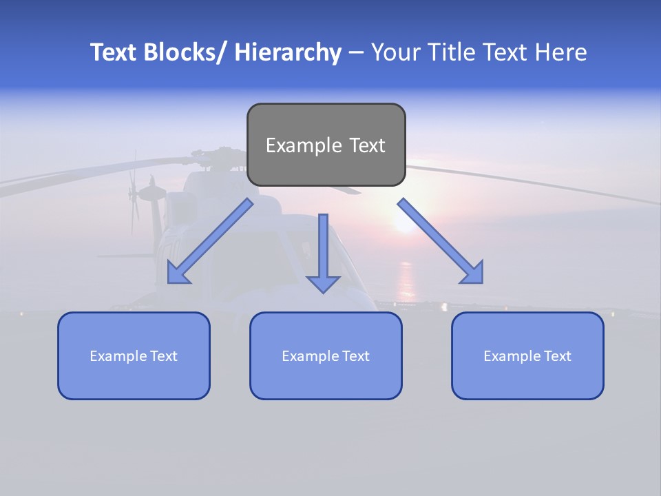Helicopter Chopper Aircraft Plane Flight Helipad Helideck PowerPoint Template