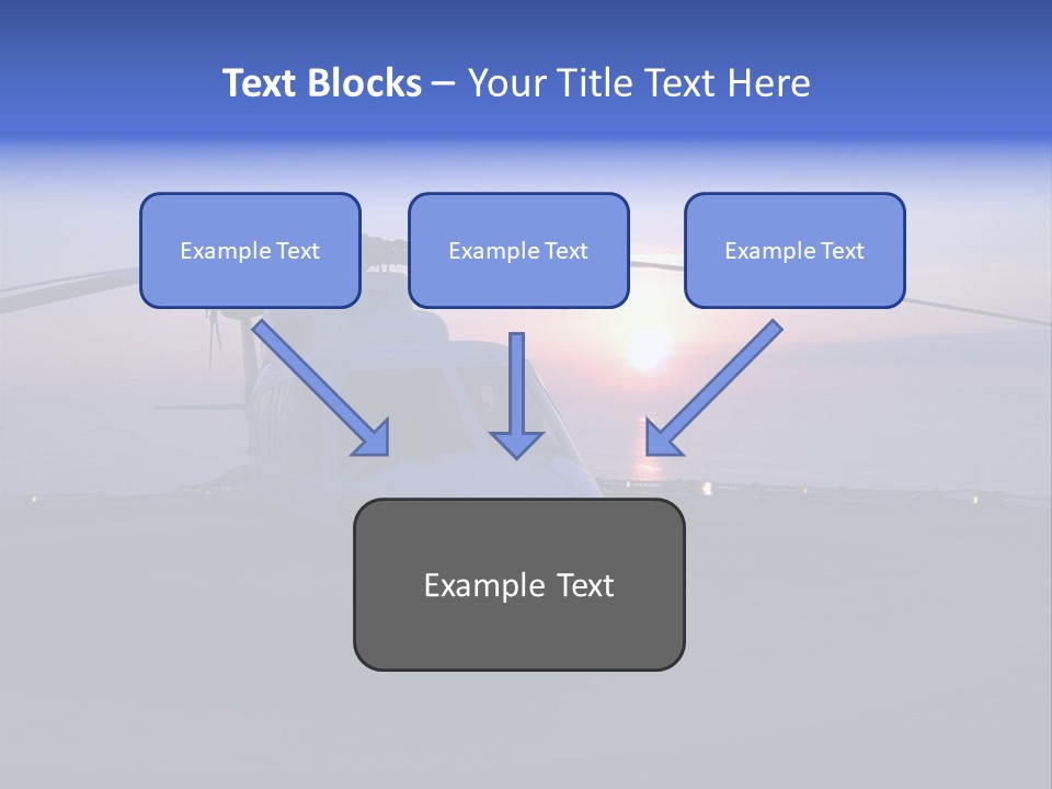 Helicopter Chopper Aircraft Plane Flight Helipad Helideck PowerPoint Template