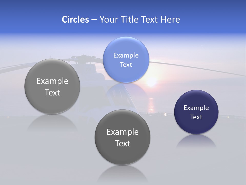 Helicopter Chopper Aircraft Plane Flight Helipad Helideck PowerPoint Template