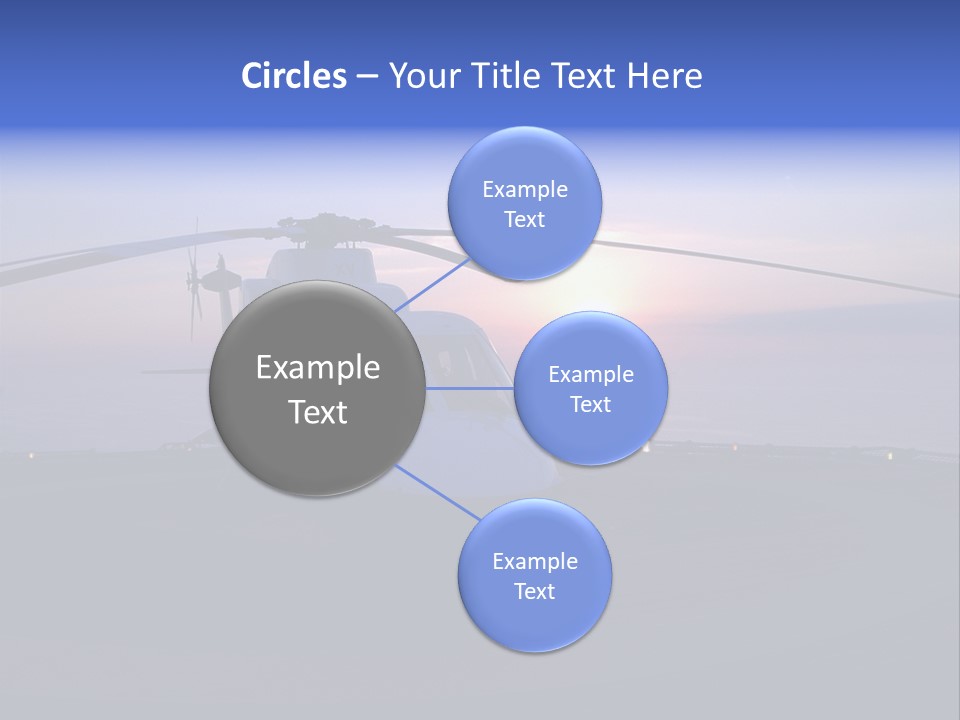 Helicopter Chopper Aircraft Plane Flight Helipad Helideck PowerPoint Template