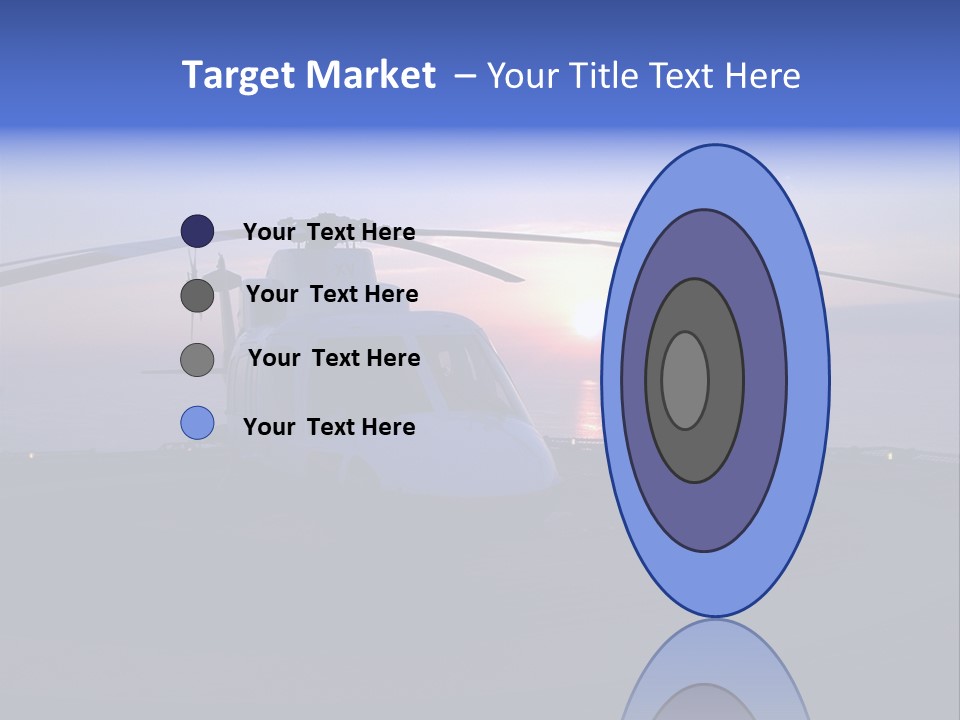 Helicopter Chopper Aircraft Plane Flight Helipad Helideck PowerPoint Template