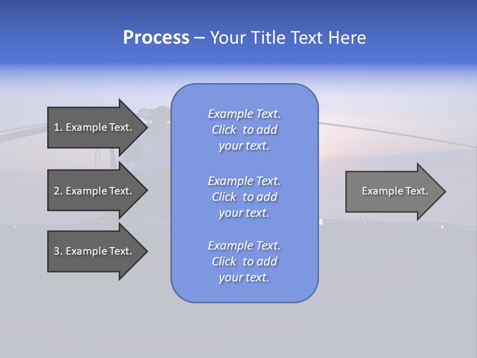 Helicopter Chopper Aircraft Plane Flight Helipad Helideck PowerPoint Template