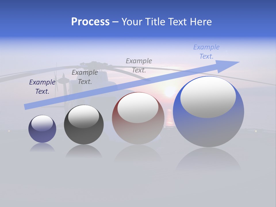 Helicopter Chopper Aircraft Plane Flight Helipad Helideck PowerPoint Template