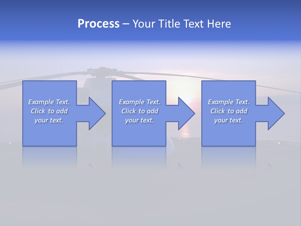 Helicopter Chopper Aircraft Plane Flight Helipad Helideck PowerPoint Template
