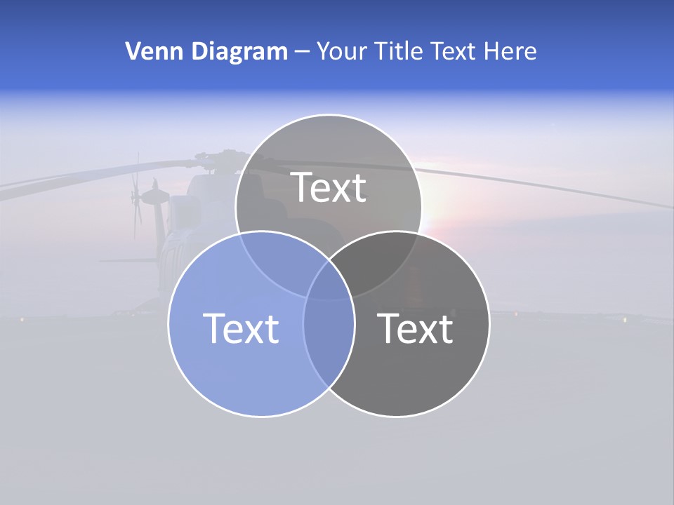 Helicopter Chopper Aircraft Plane Flight Helipad Helideck PowerPoint Template