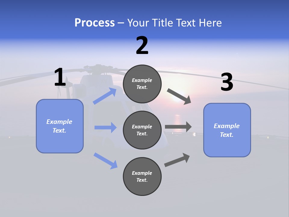 Helicopter Chopper Aircraft Plane Flight Helipad Helideck PowerPoint Template