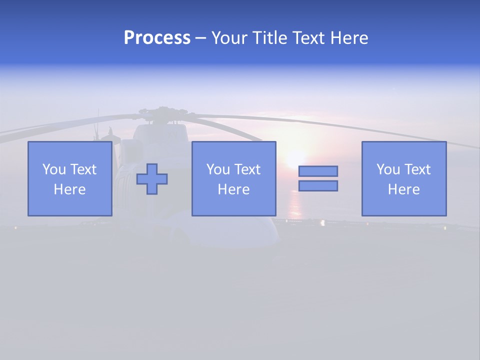 Helicopter Chopper Aircraft Plane Flight Helipad Helideck PowerPoint Template