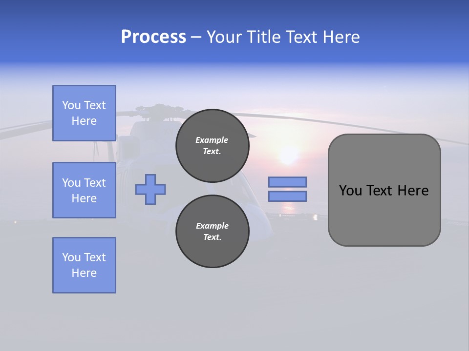 Helicopter Chopper Aircraft Plane Flight Helipad Helideck PowerPoint Template