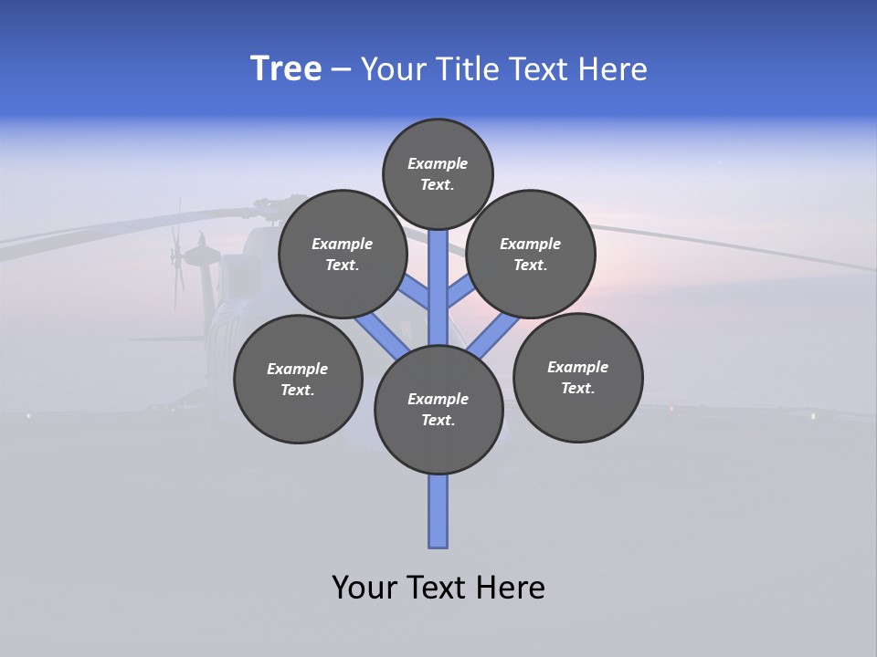 Helicopter Chopper Aircraft Plane Flight Helipad Helideck PowerPoint Template