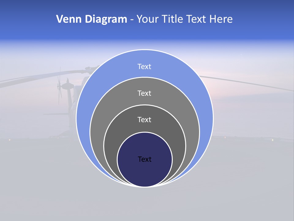 Helicopter Chopper Aircraft Plane Flight Helipad Helideck PowerPoint Template
