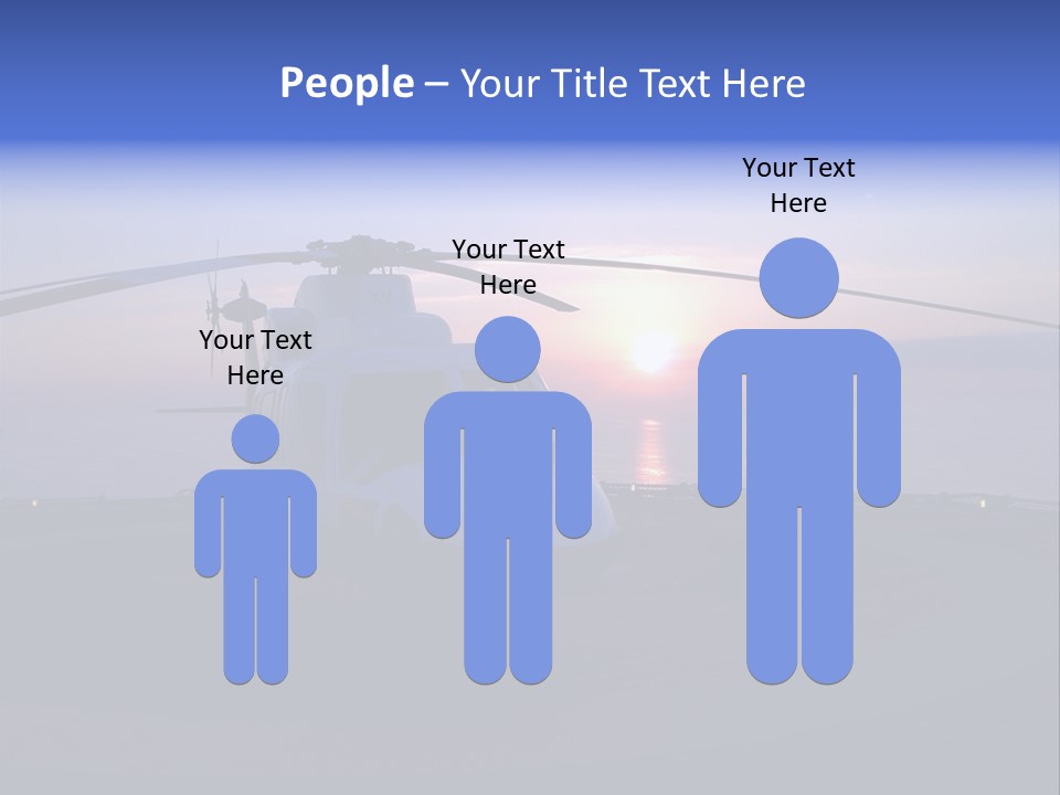 Helicopter Chopper Aircraft Plane Flight Helipad Helideck PowerPoint Template