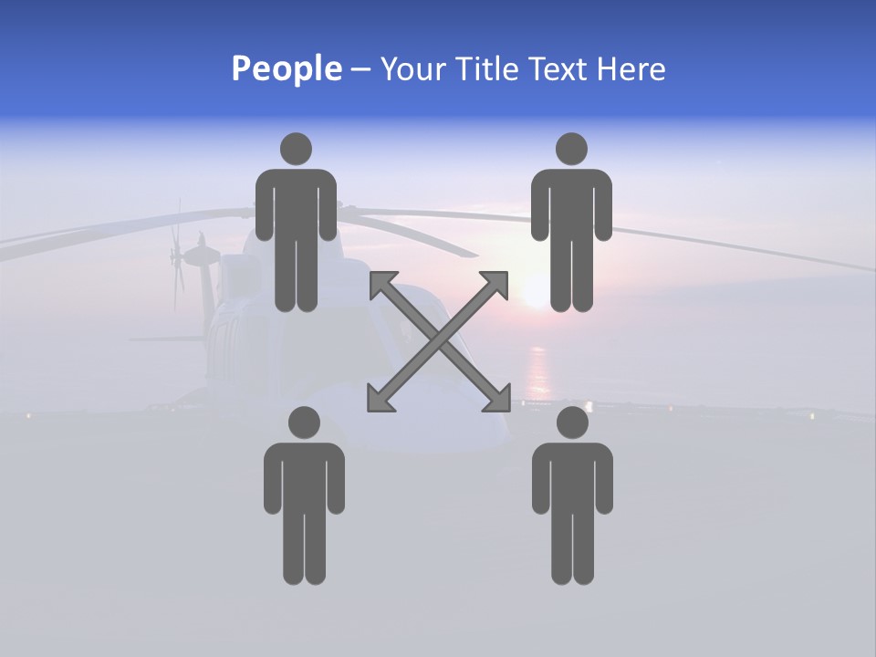 Helicopter Chopper Aircraft Plane Flight Helipad Helideck PowerPoint Template